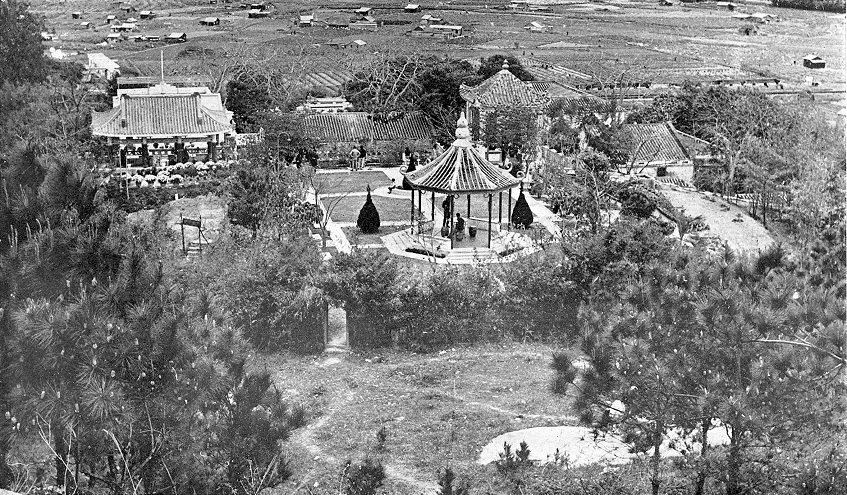 蓬瀛仙館後山，約1950年代初攝。